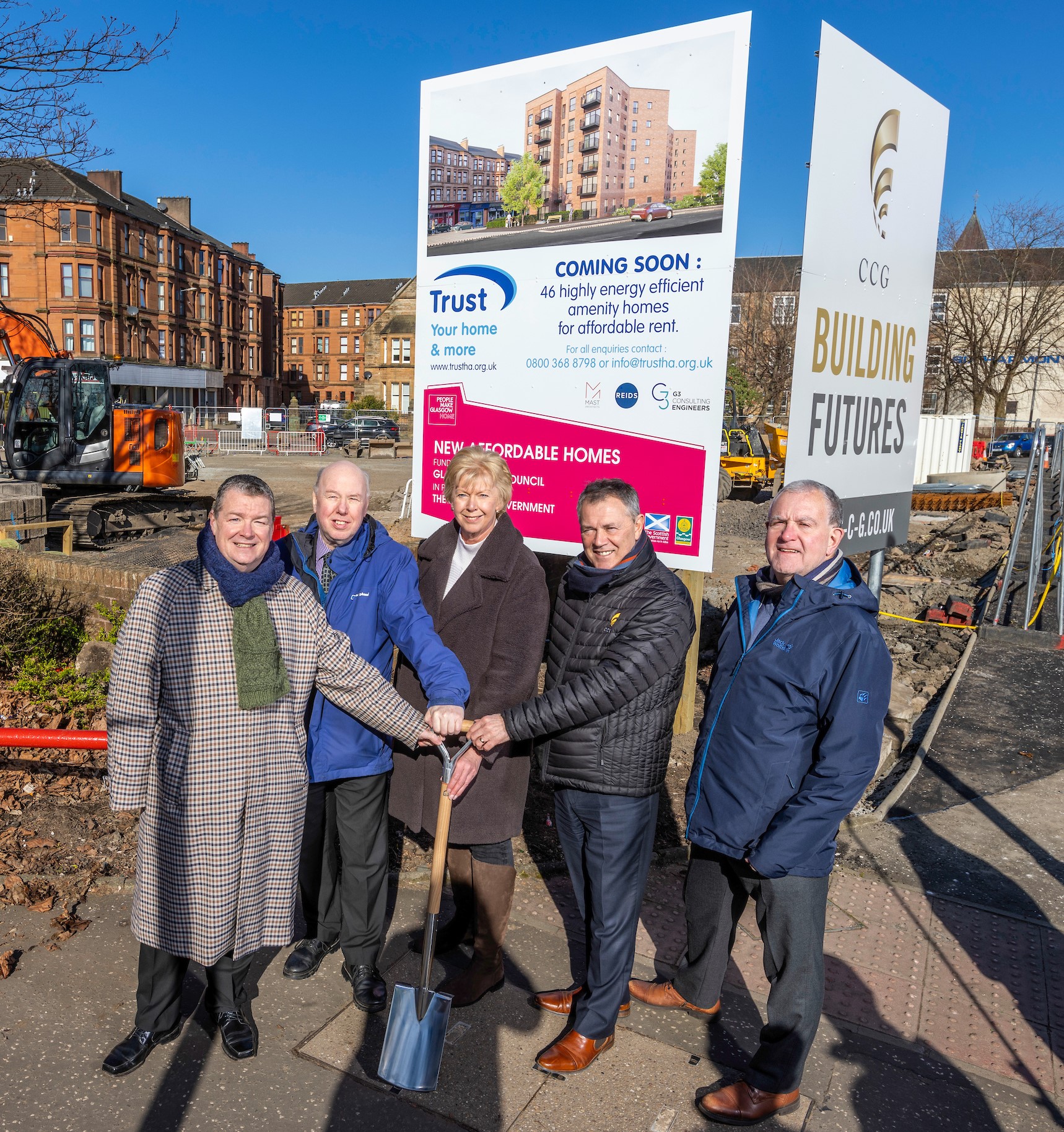 Trust begins work on 46 homes for social rent in Govan Scottish